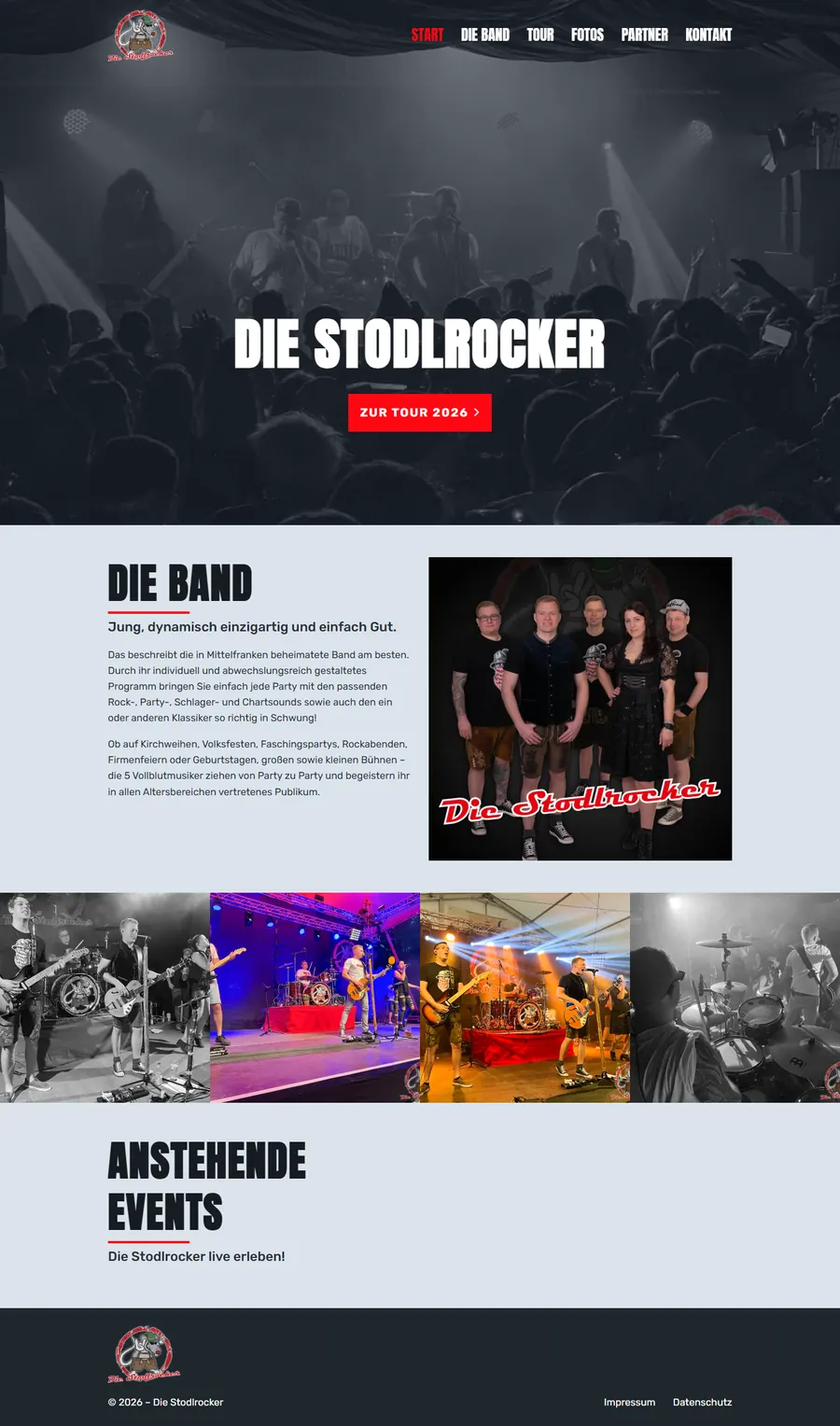 Startseite von Die Stodlrocker in voller Länge